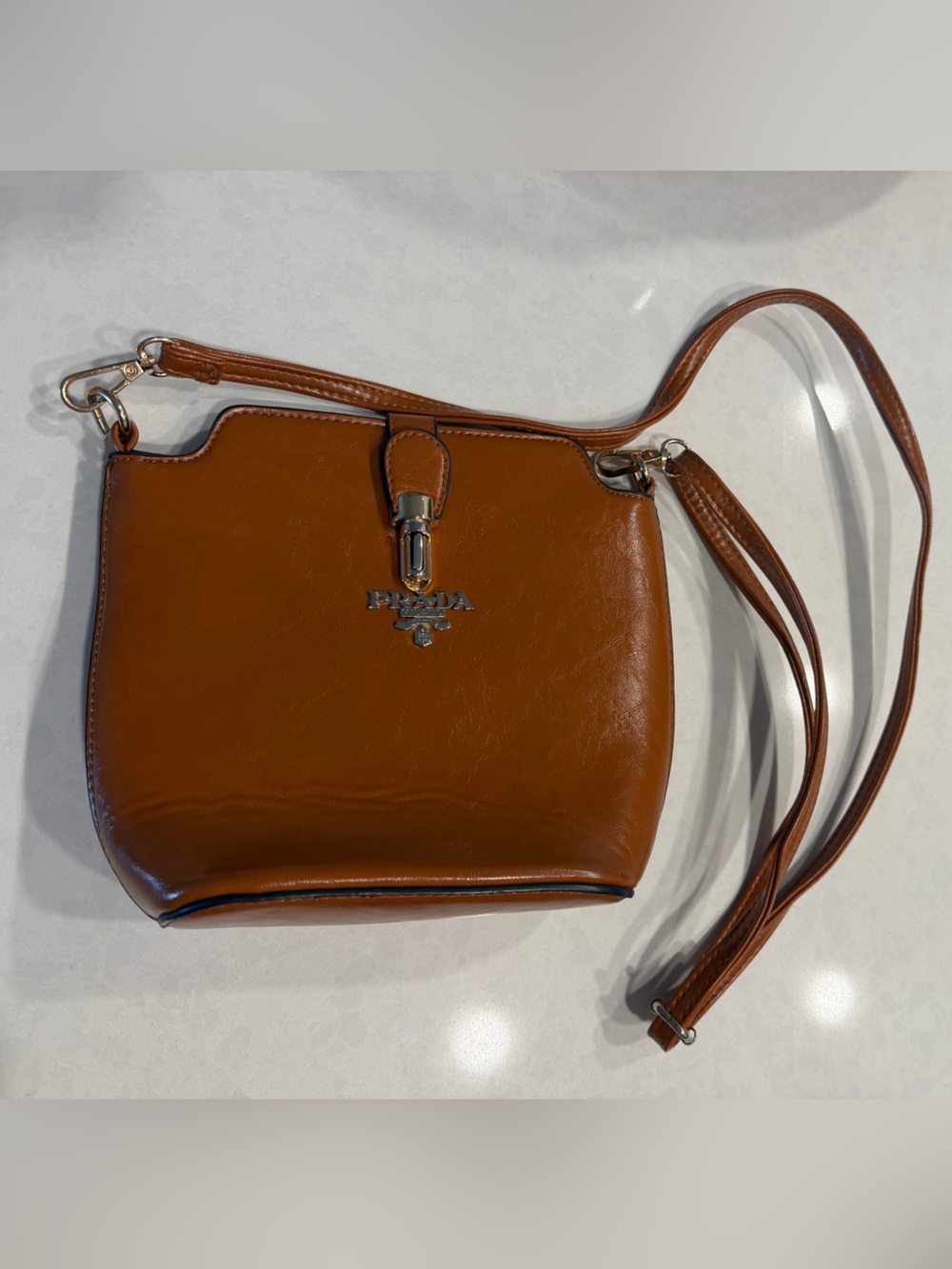 Brown Leather Crossbody Bag